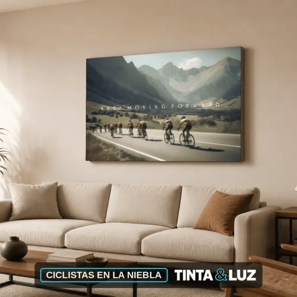 CICLISTAS EN LA NIEBLA