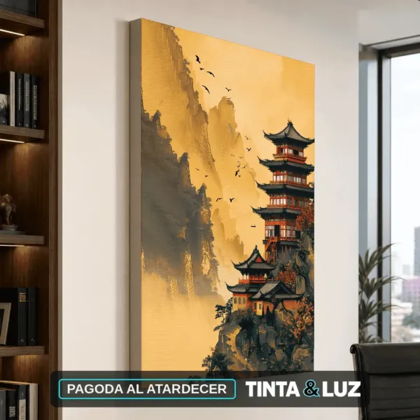 PAGODA AL ATARDECER
