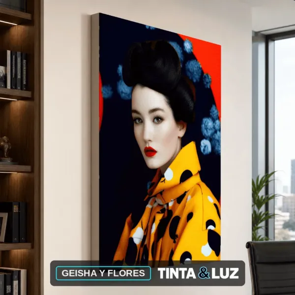 GEISHA Y FLORES