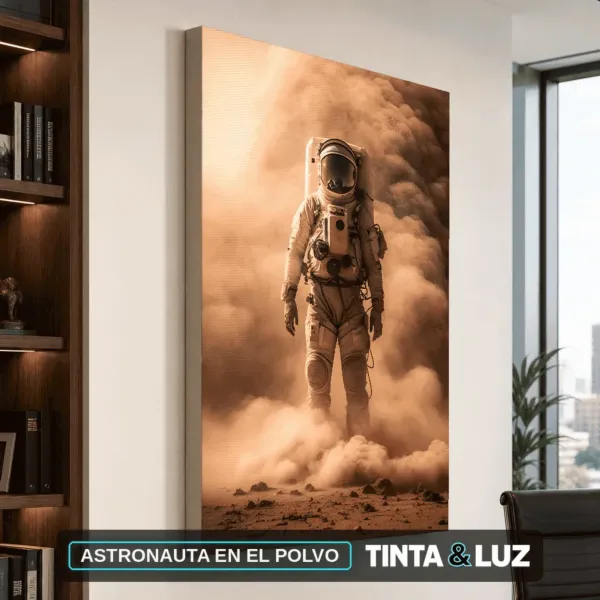ASTRONAUTA EN EL POLVO