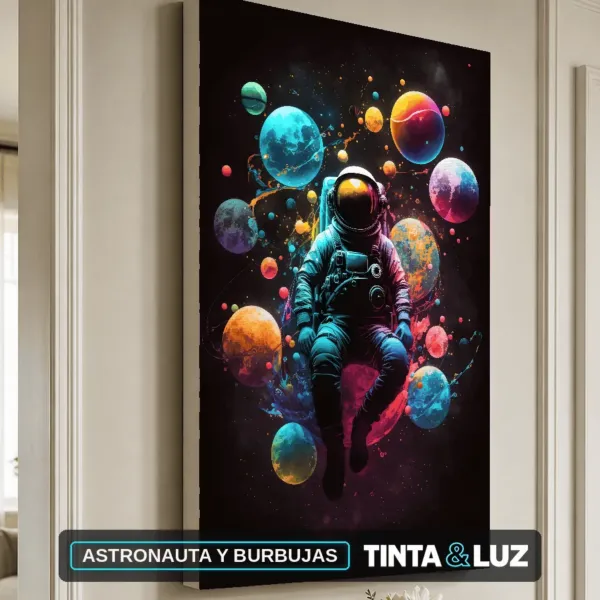 ASTRONAUTA Y BURBUJAS