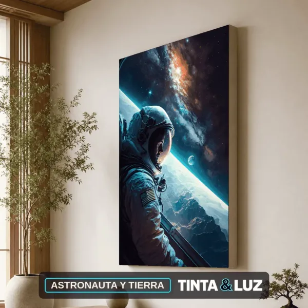ASTRONAUTA Y TIERRA