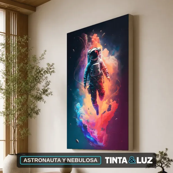 ASTRONAUTA Y NEBULOSA