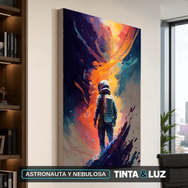 ASTRONAUTA Y NEBULOSA