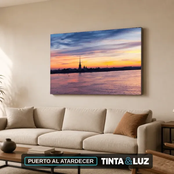 PUERTO AL ATARDECER