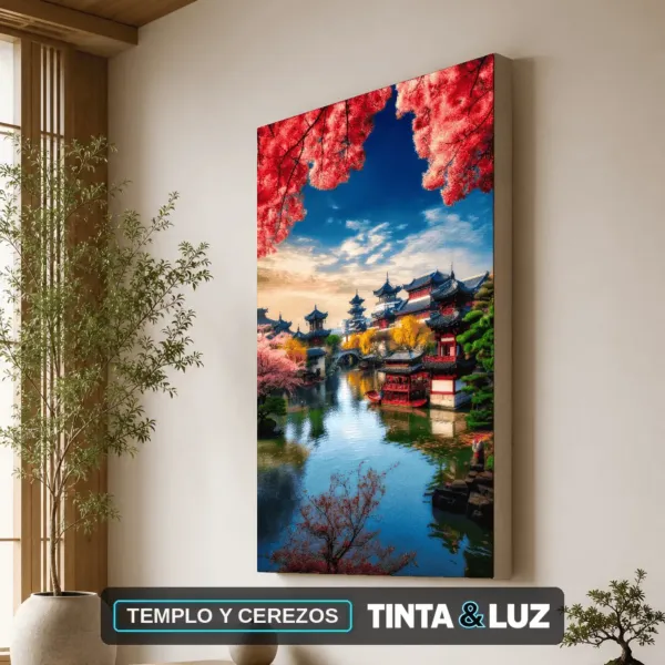 TEMPLO Y CEREZOS