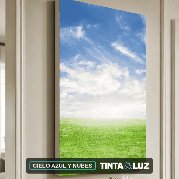 CIELO AZUL Y NUBES