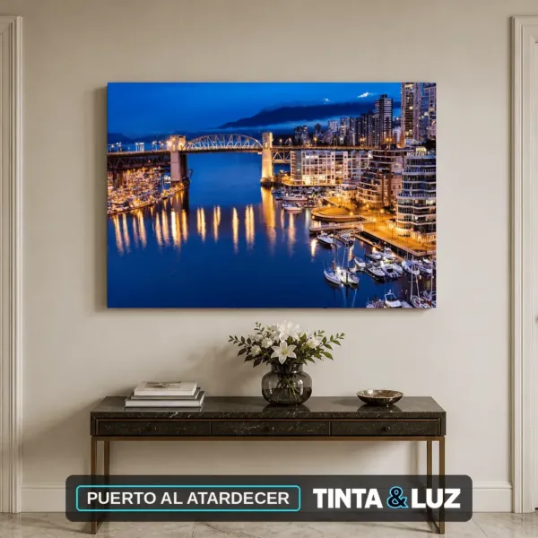 PUERTO AL ATARDECER