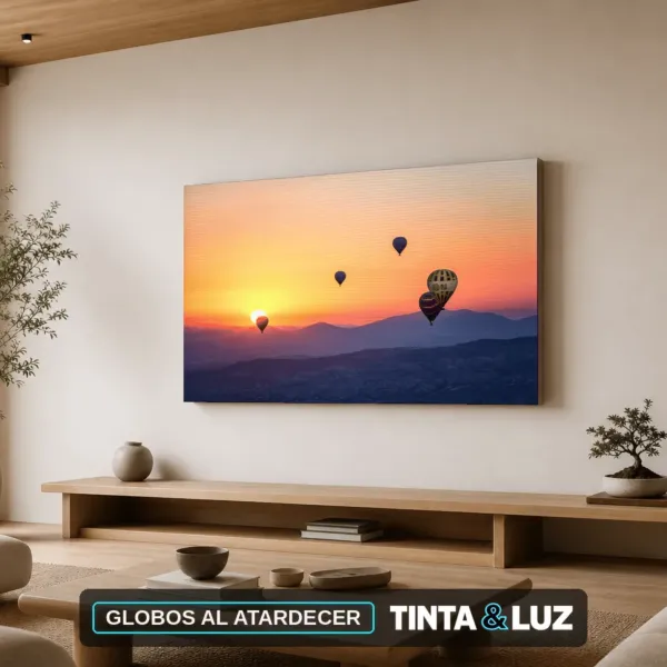 GLOBOS AL ATARDECER
