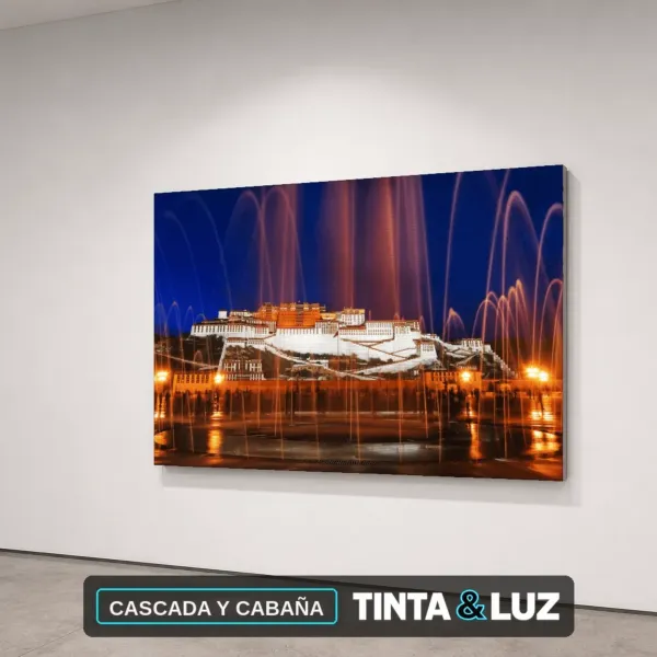 CASCADA Y CABAÑA