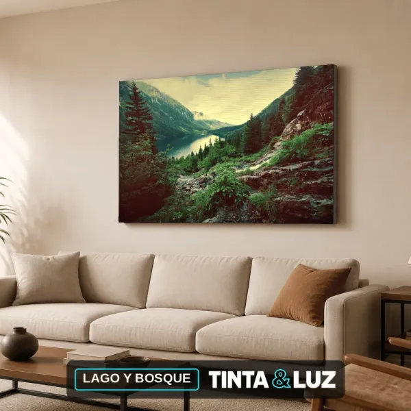 LAGO Y BOSQUE