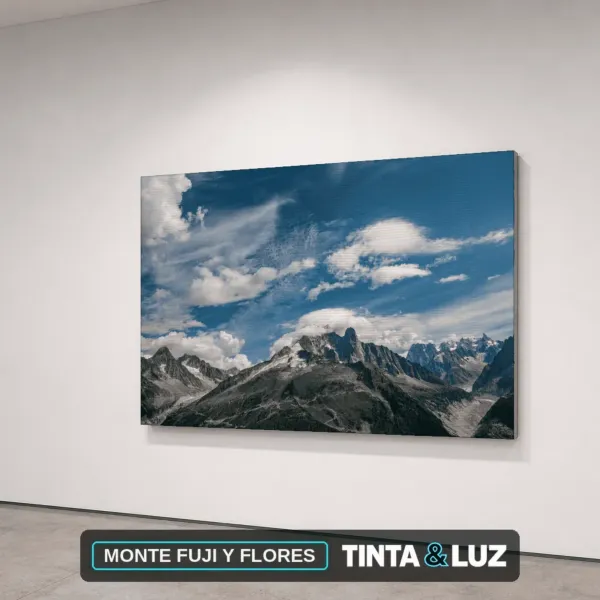MONTE FUJI Y FLORES