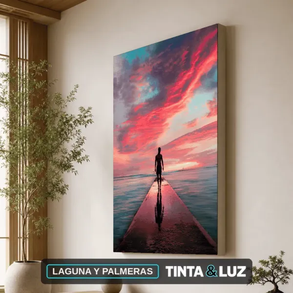 LAGUNA Y PALMERAS