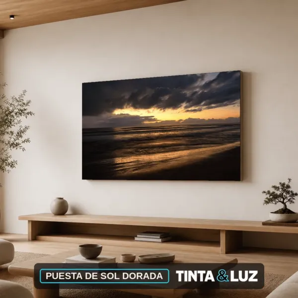PUESTA DE SOL DORADA