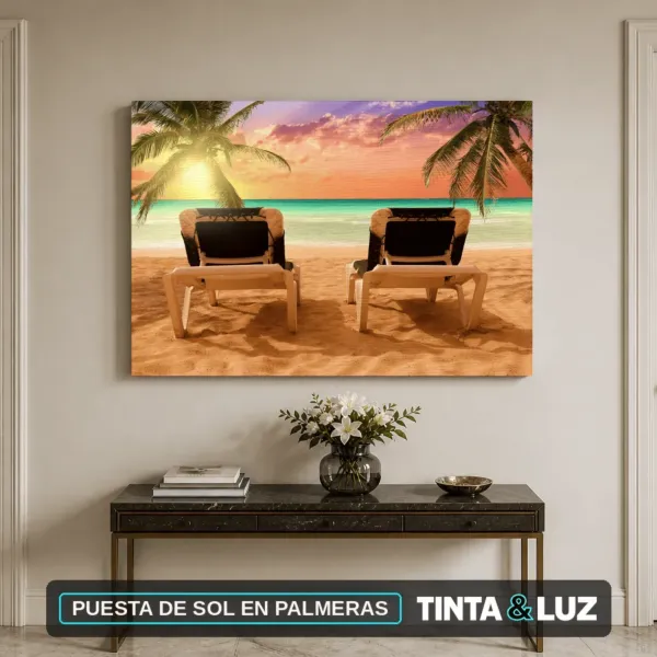 PUESTA DE SOL EN PALMERAS