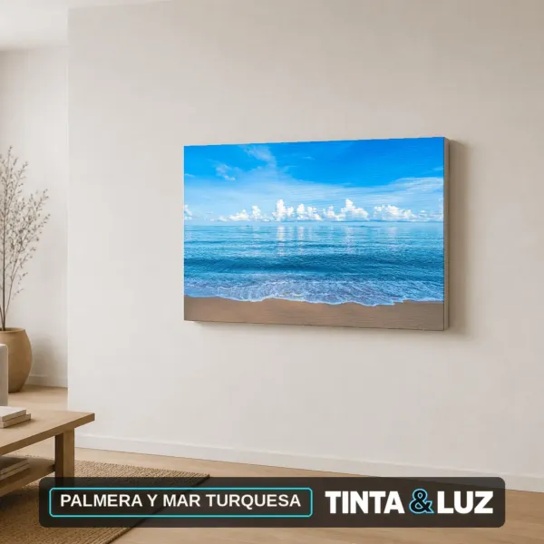 PALMERA Y MAR TURQUESA