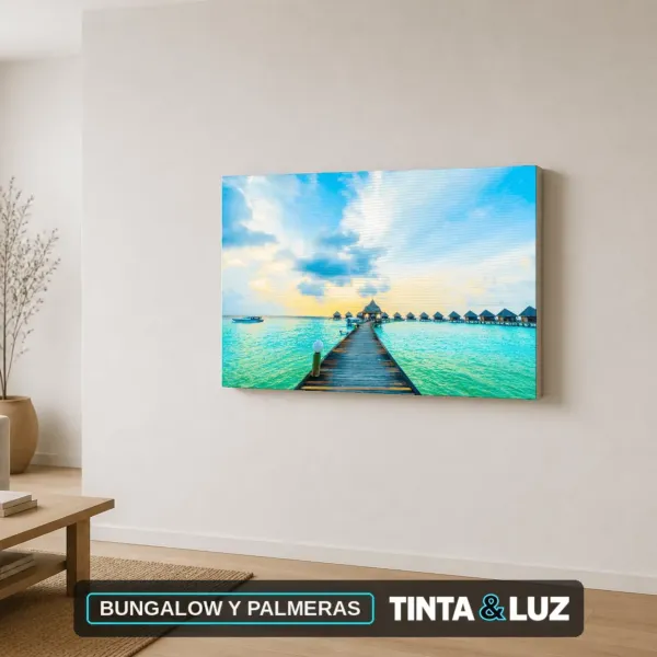 BUNGALOW Y PALMERAS