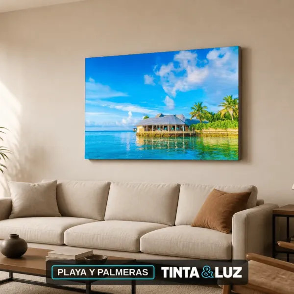 PLAYA Y PALMERAS