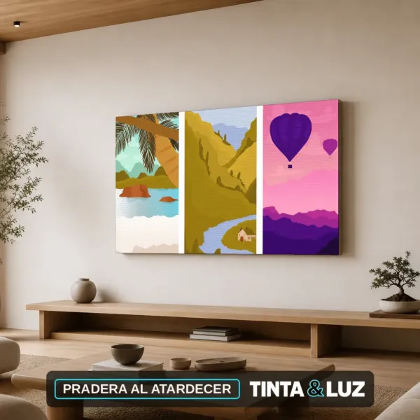 PRADERA AL ATARDECER