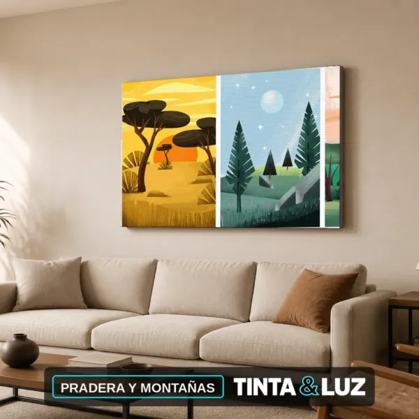 PRADERA Y MONTAÑAS