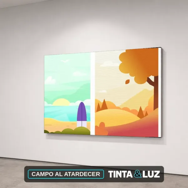 CAMPO AL ATARDECER