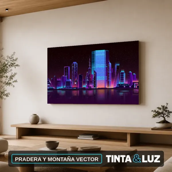 PRADERA Y MONTAÑA VECTOR