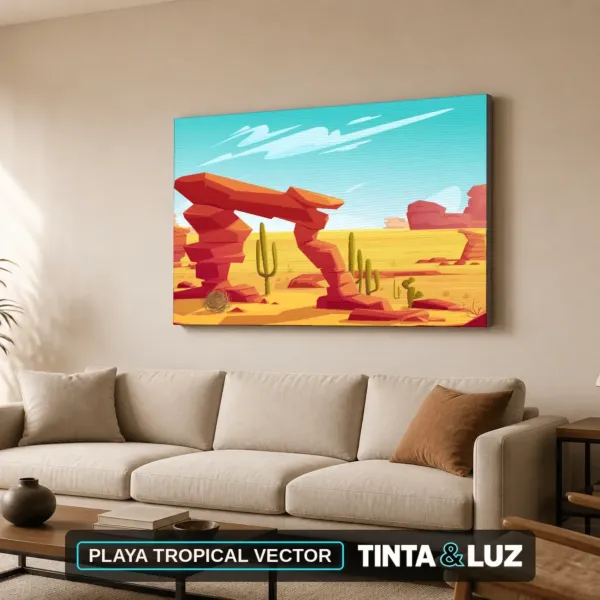 PLAYA TROPICAL VECTOR