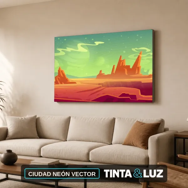 CIUDAD NEÓN VECTOR