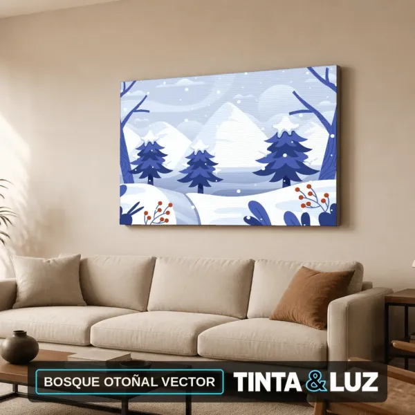 BOSQUE OTOÑAL VECTOR