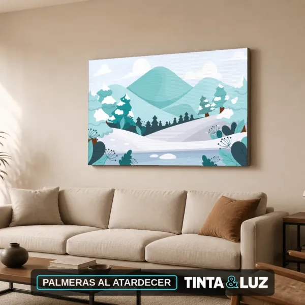 PALMERAS AL ATARDECER