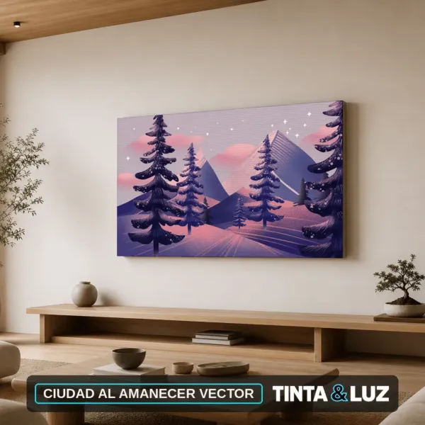 CIUDAD AL AMANECER VECTOR
