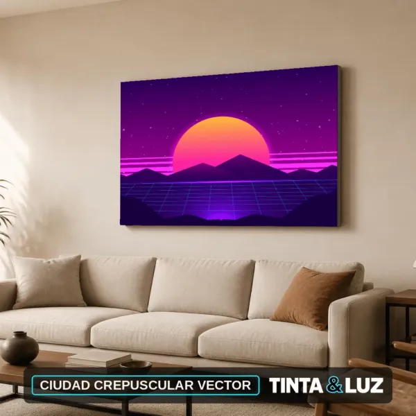CIUDAD CREPUSCULAR VECTOR