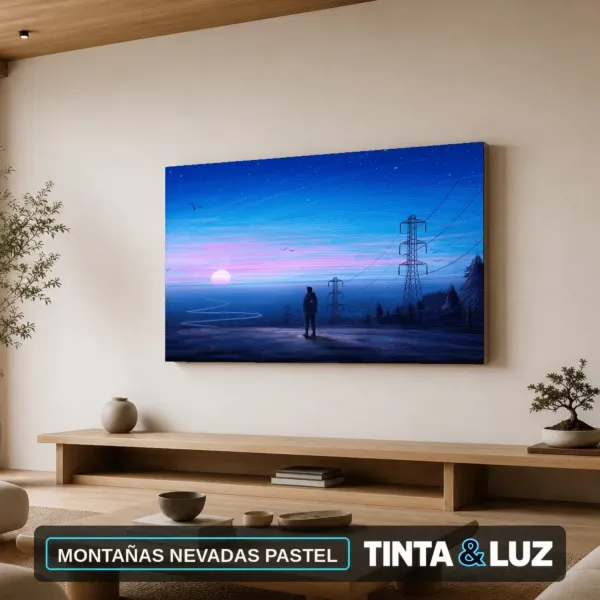 MONTAÑAS NEVADAS PASTEL