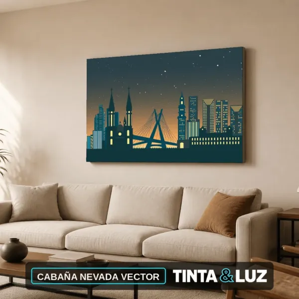 CABAÑA NEVADA VECTOR