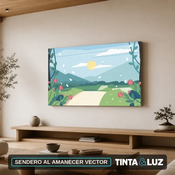 SENDERO AL AMANECER VECTOR