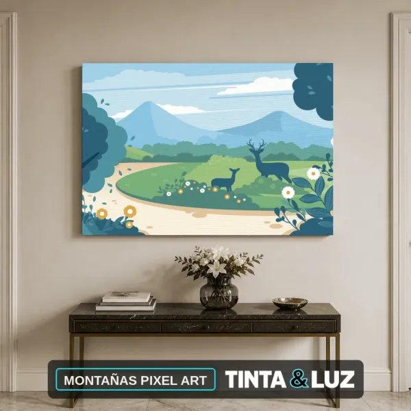 MONTAÑAS PIXEL ART