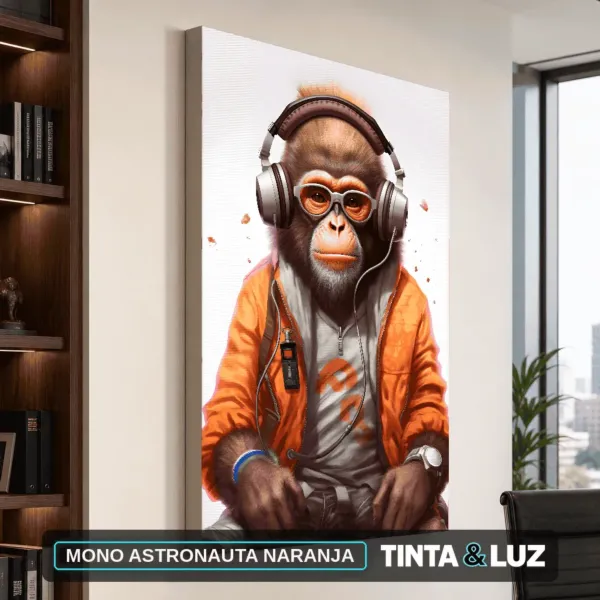 MONO ASTRONAUTA NARANJA