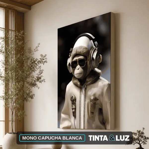 MONO CAPUCHA BLANCA