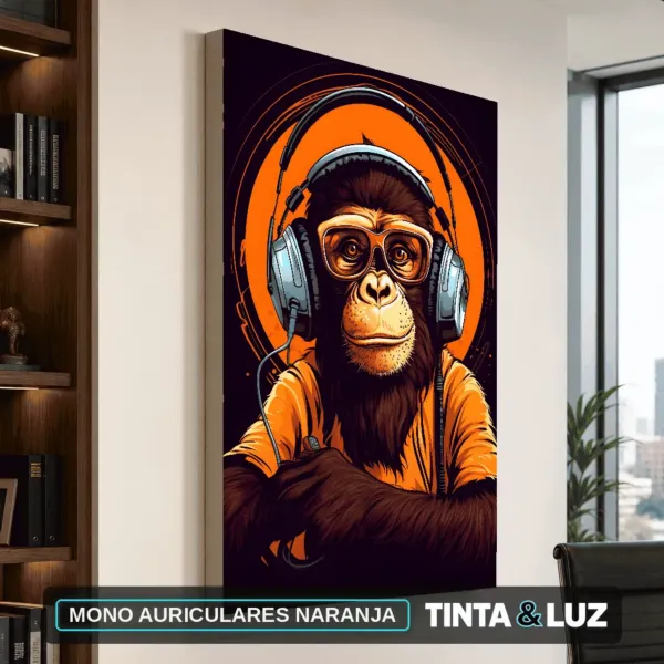 MONO AURICULARES NARANJA