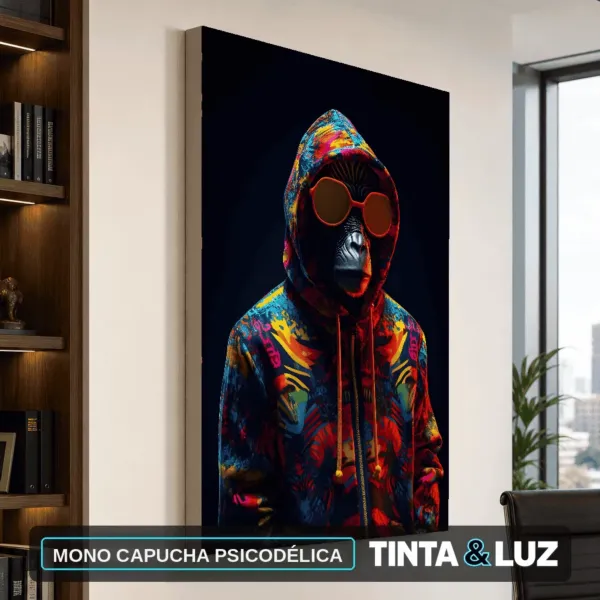 MONO CAPUCHA PSICODÉLICA