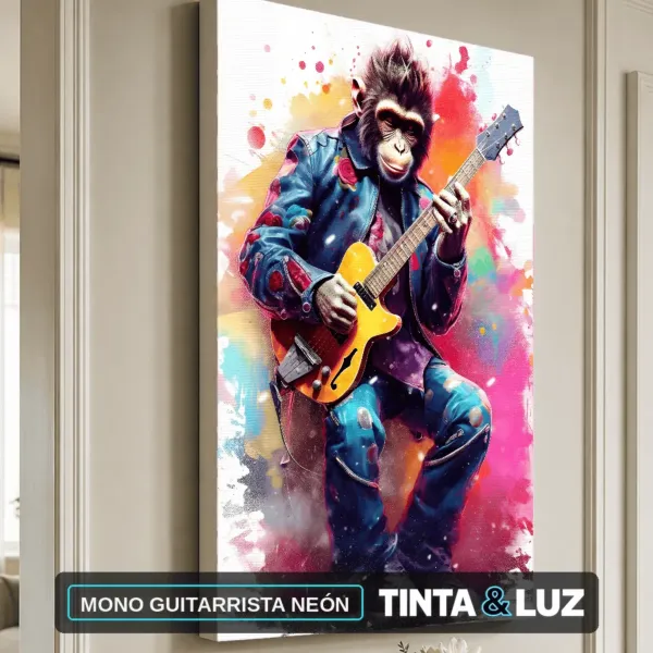 MONO GUITARRISTA NEÓN