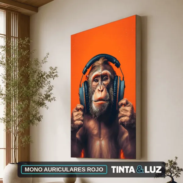 MONO AURICULARES ROJO