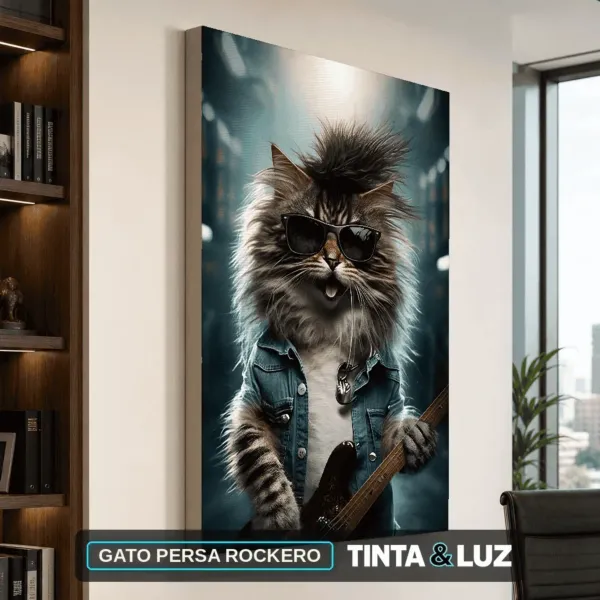 GATO PERSA ROCKERO