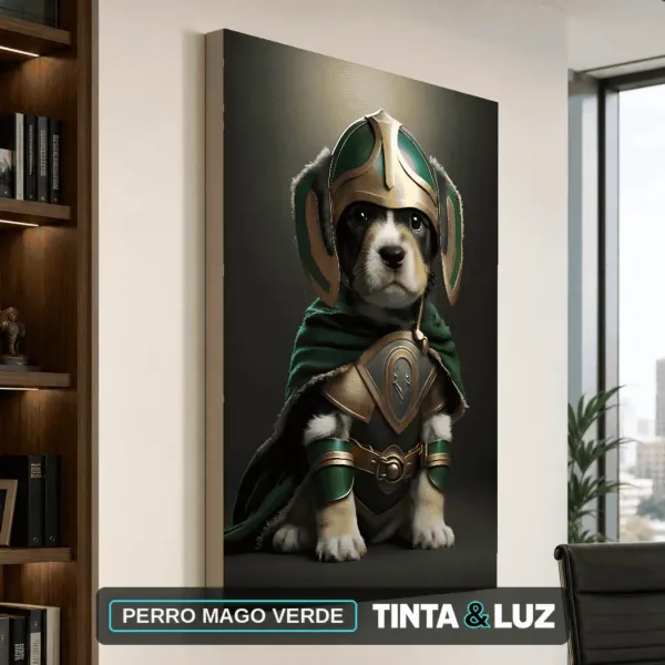 PERRO MAGO VERDE