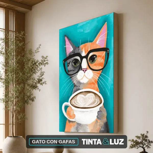 GATO CON GAFAS