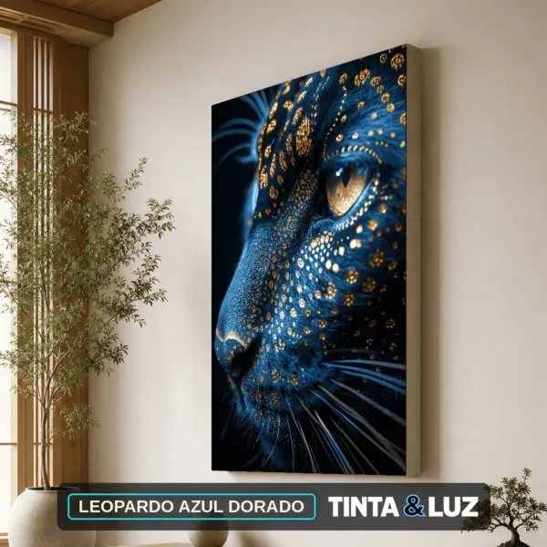 LEOPARDO AZUL DORADO