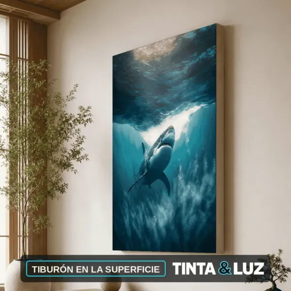 TIBURÓN EN LA SUPERFICIE