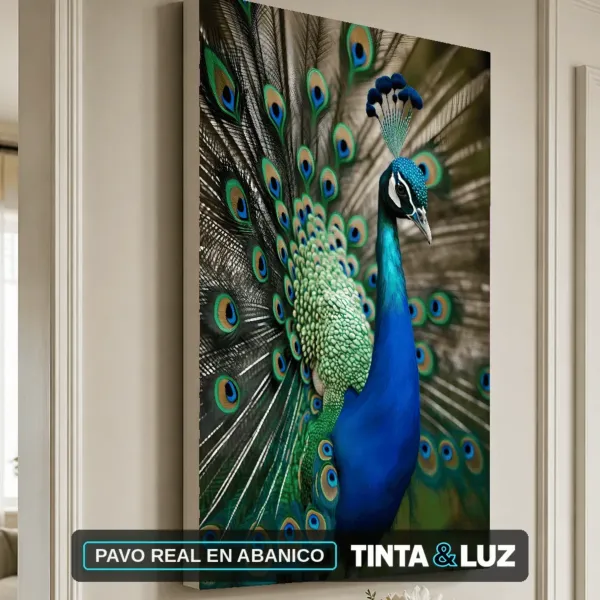 PAVO REAL EN ABANICO