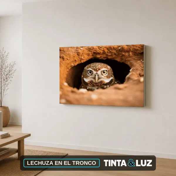 LECHUZA EN EL TRONCO