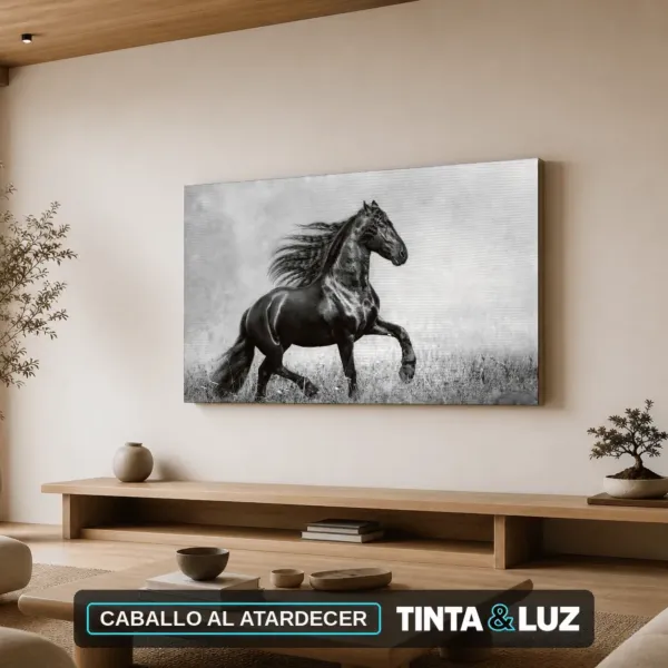 CABALLO AL ATARDECER